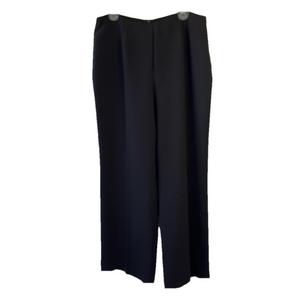 Vintage Cartise Black Crepe Style Zipper Back Pants Women’s 16